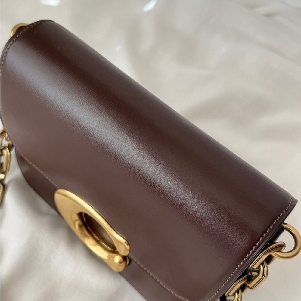 Coach Idol Shoulder Bag In Maple Oversea Exclusive CM157 - Picture 3 of 15